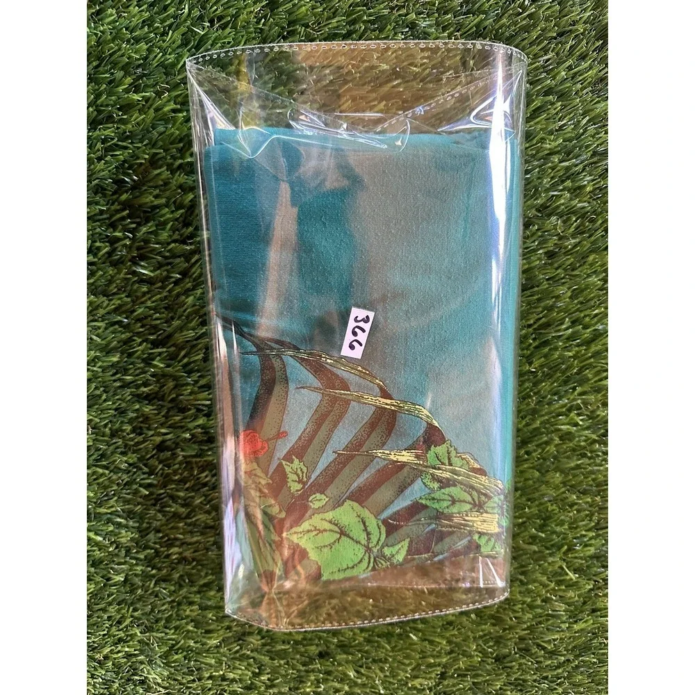 Vintage Fruit Of The Loom Single Stitch T Shirt‎ Audubon Sabal Palm Large Teal